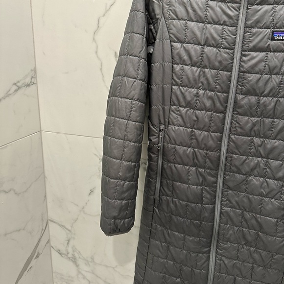 Grey Nano Puff Patagonia Packable Down Parka Jacket Gray XS excellent condition - Picture 3 of 7